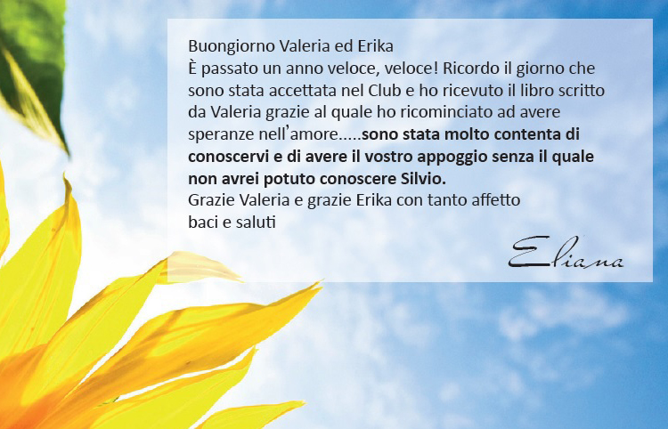 Testimonianza originale di Eliana