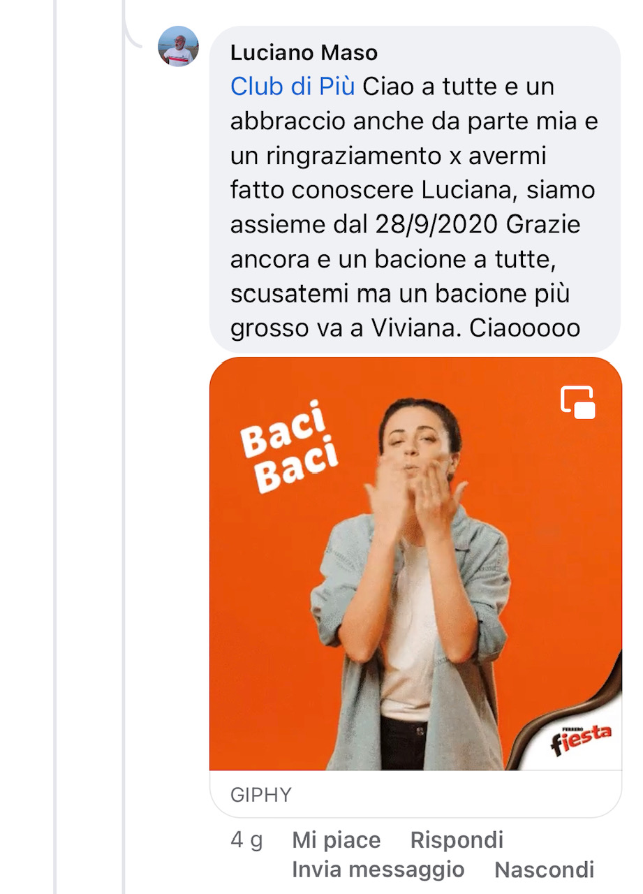 Testimonianza originale di Luciano