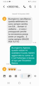 Testimonianza originale di Agnese<br>e Eddy