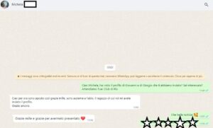 Testimonianza originale di Michela<br>e Fabio